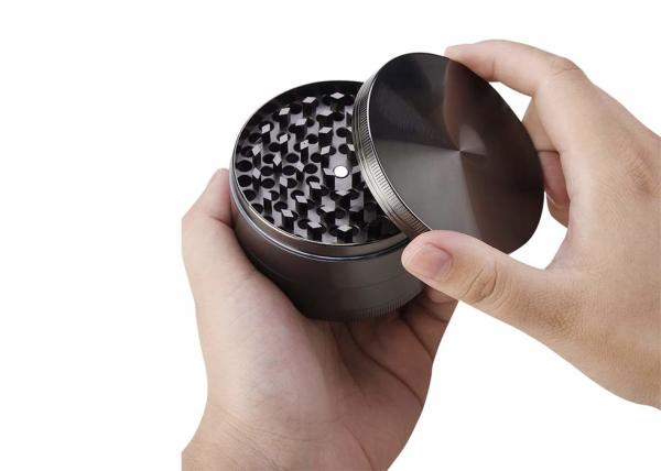 Precision Wholesale Custom Zinc Alloy Tobacco Herb Grinder 4 Layers Dry Herb Grinder For Smoking Accessories