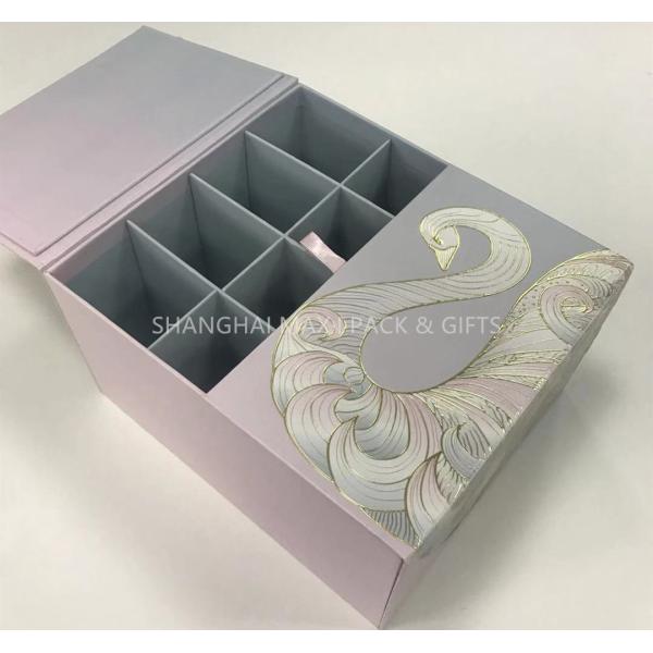 Decorative Personalised Wedding Gift Box For Guests Double Door Style Paper Packaging