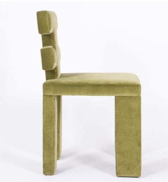 Modern Green Velvet Accent Dining Chairs for Restaurant ODM