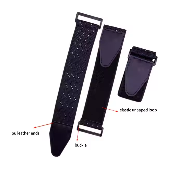 DANSKY Adjustable Wave Rubber Non-Slip Self-Adhesive Elastic Strap with Buckle Hook and Loop Fastener