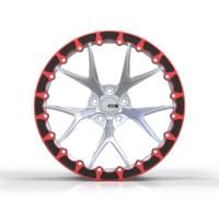 Ring Custom Forged Wheels vermelho PCD 5x114.3 24 bordas da polegada