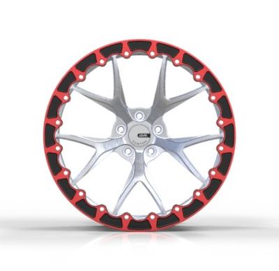 Ring Custom Forged Wheels vermelho PCD 5x114.3 24 bordas da polegada