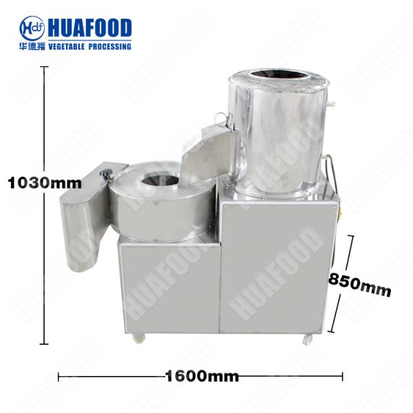 China Huafood hmq300 elektrische aardappelschiller potato peeling machine used for sale