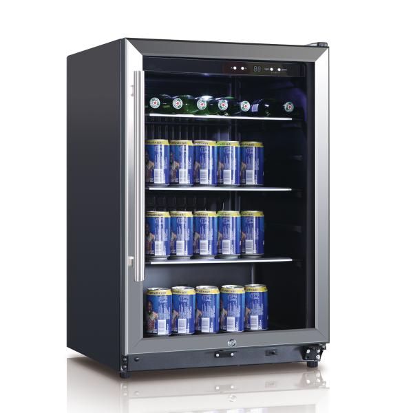 BEVERAGE COOLER 131L BLACK LED DISPLAY