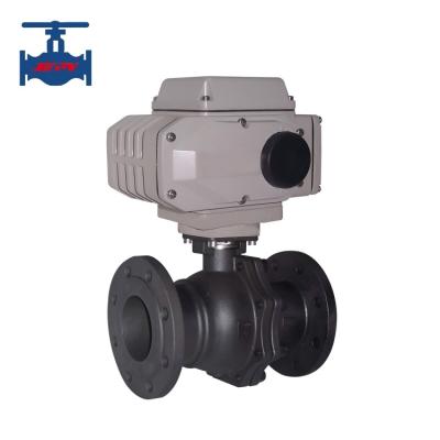 ANSI Electric Valve Cast Steel WCB Flanged Float Ball Valve OEM / ODM Service