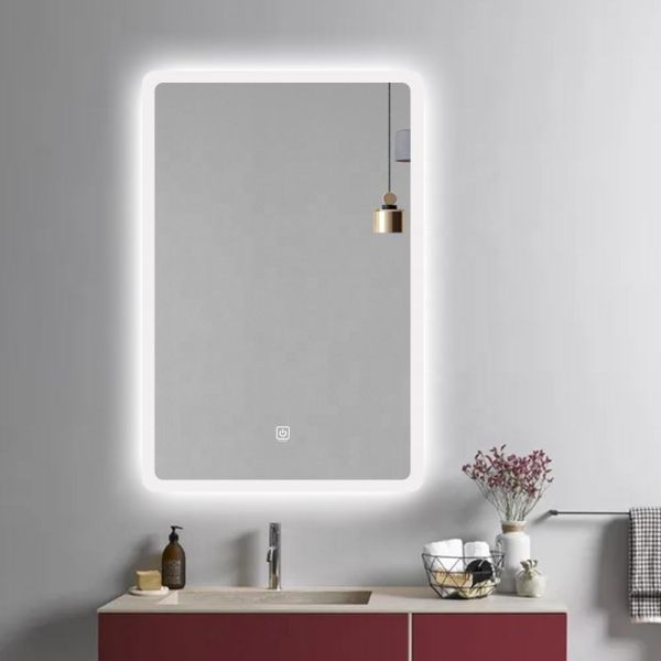 Decoration Backlit Smart Mirror Antifog Bathroom Mirror Wall Mounted With LED