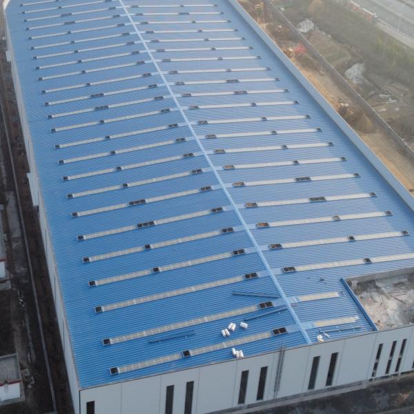 倉庫用大型スパンプレハブ鋼構造建物