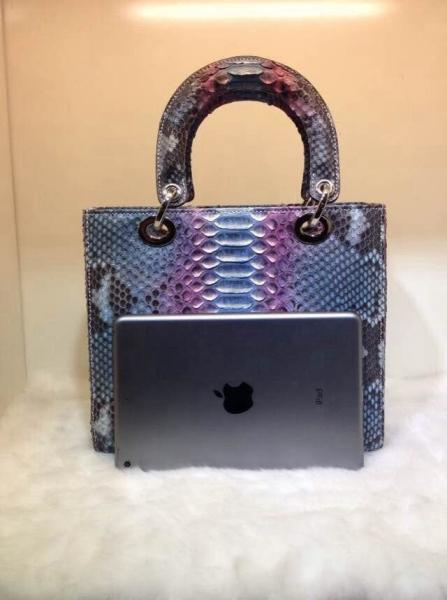 2015 Fashion Brand Tote Handbag Genuine SnakeLeather Top Quality Elegant Style Multi-color