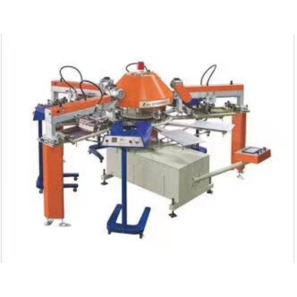 material Textile printing machine 8 color 18 station rotary t shirt printing machine