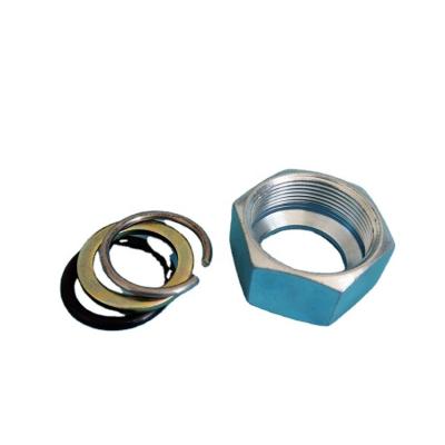 Custom 25mm SS304 Hex Jam Nut Pipe Swivel Joint For LPG Dispenser Pump Machine