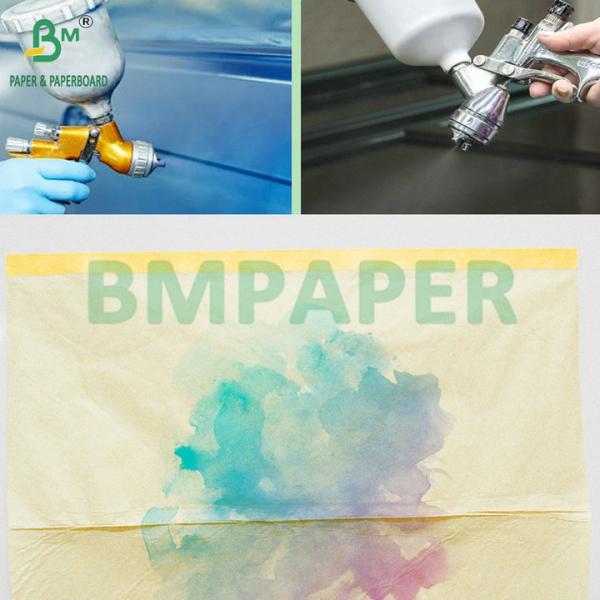 70gsm Brown Durable Car Masking Paper For Car Paint Jobs 80' Celcius Resistant 70гм коричневая долговечная автомобильная маскировка для автомобильных красок 80' Цельсий устойчивый