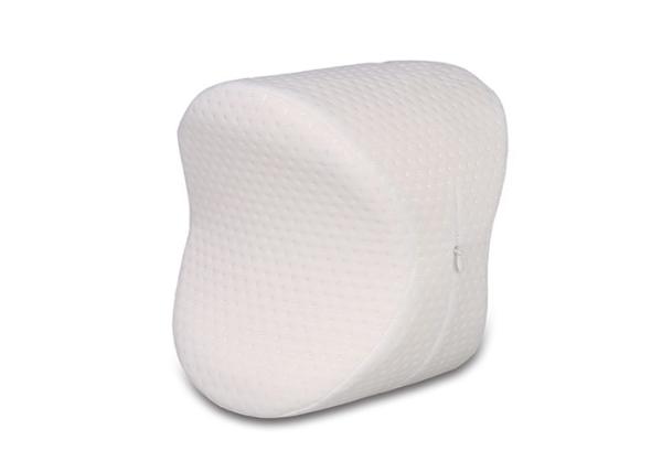 White Pain Relief Memory Foam Knee Pillow For Sciatic Nerve , Sleeping Knee Pads