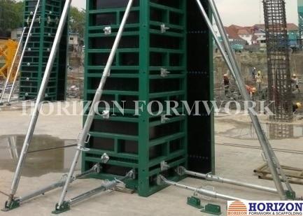 Turnable Handle Adjustable Steel Props Tubular Tilted Panel Stabilizing Formwork