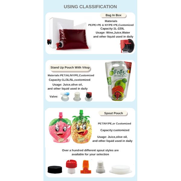 Reusable Spout Juice Bag with Handle & Tap - Reusable Spout Pouch for Blueberry Juice & Beverages