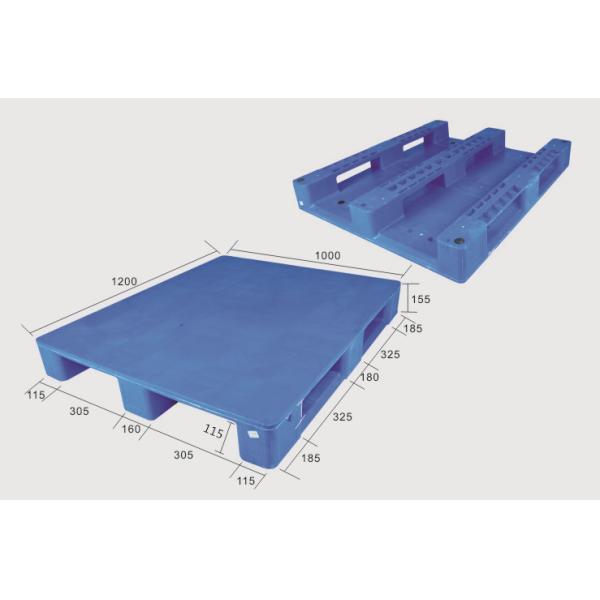 48x40 Pharmaceutical Industry Heavy Duty Flat Racking Plastic Pallet for Cold Room
