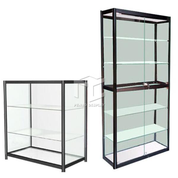 3pcs Spotlight Display Glass Case For Store 15KG Per Layer