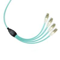 Femelle du câble MPO de fibre de Mpo d'évasion d'élite de fibres de CPR 8 au type B de LC OM3 LSZH