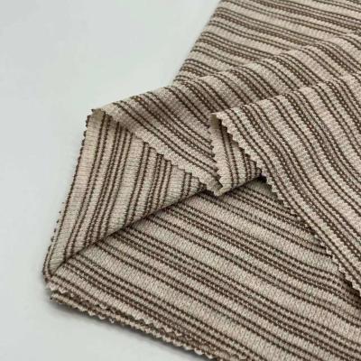 Éco-friendly Wave Jacquard Double Jersey Tissu étirable pour la maison Nuage textile 72%C 24%R 4% C14-059