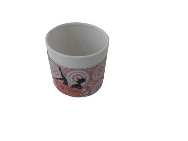 CMYK Printed C2S C1S Creative Round Kraft Paper Tube Packaging For Food