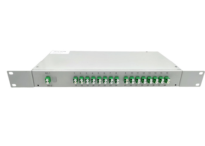 Splitter PLC оптического волокна SM × 32 держателя шкафа 1U 1 19 дюймов соединит