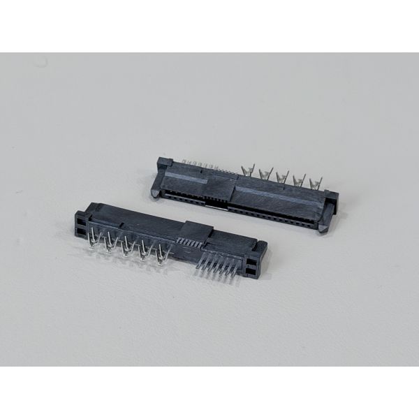 High-Reliability SAS 29P 180° IDC Female PCB Connector, Ni/Au/Sn Plated Terminals | Electrical Wire Cable Connector Customization for Server & Power Applications