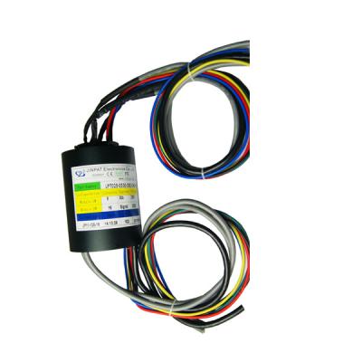 Compacto de tamanho através do anel de deslizamento de buraco 5 circuitos Ethernet