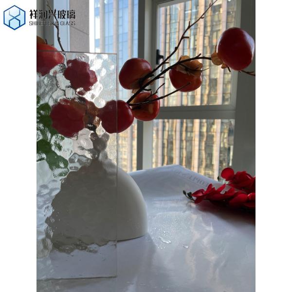 Ultra Clear Tinted Stream Pattern Glass Textured Cabinet and Door Glass Pane Design