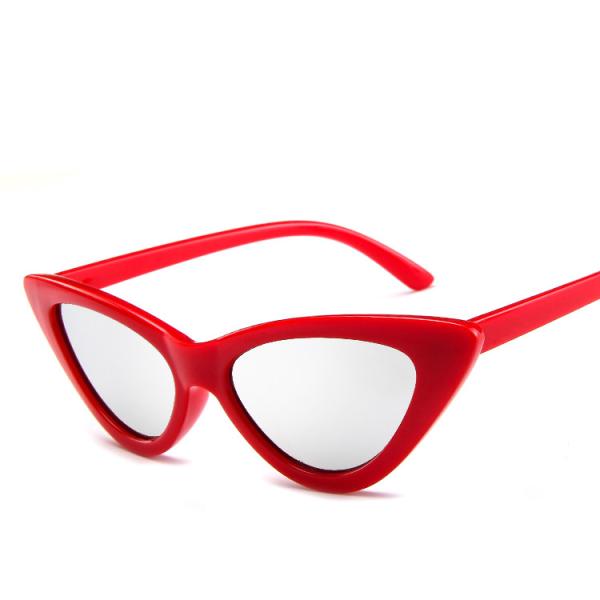 Retro Vintage Narrow Cat Eye Sunglasses Women Cat Eye Clout Glasses Plastic Frame