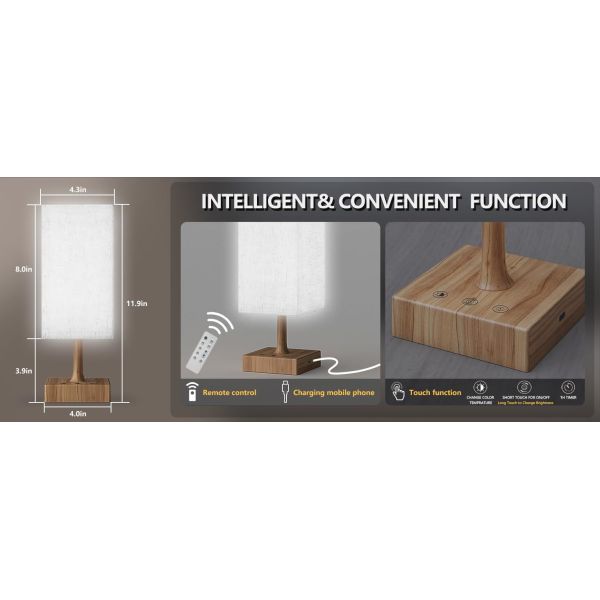 Square Winter Sad Light Touch Control 10000 Lux Therapy Lamp Dimmable