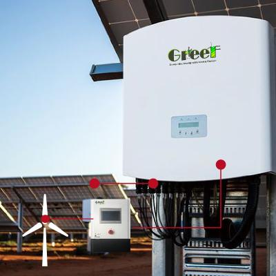 Sistema Solar Grid Tie de 1kW-100kW com Port RS485 LCD Display Net Metering