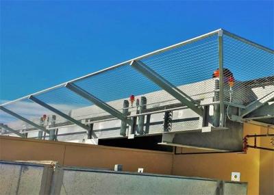 High Tensile Helipad Safety Net Black Oxide / SS316 Airport Perimeter Fence