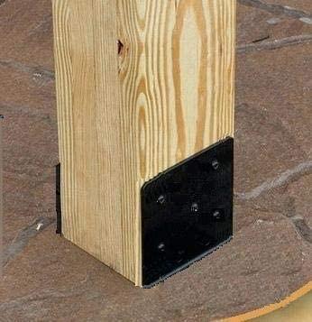 Steel U Shape Fence Post Holder Ground Spike Post Anchor Metal Powder Coated 4 Inches x 4 Inches