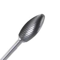 Résistance à l'usure argentée de peu de Burr Bits Rotary Tool Grinding de carbure de tungstène de flamme