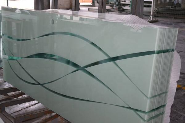 Painel de vidro de espessura 3mm-12mm para seda de hotel protegido na sala de estar e no banheiro