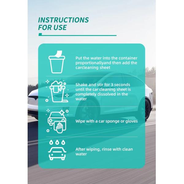 Productos de limpieza de automóviles biodegradables