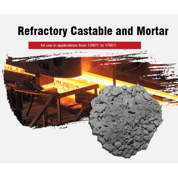 High Temp Kiln Low Cement Castable 45-95% High Alumina Refractory Cement Mortar
