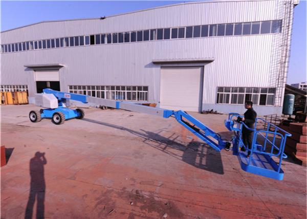 15m Man Lift Equipment , Hydraulic Boom Lift High Preformacne Quick Charge