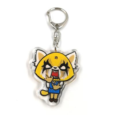 Custom  high quality cartoon acrylic printed clear epoxy acrylic keychain charms as halloween gifts
