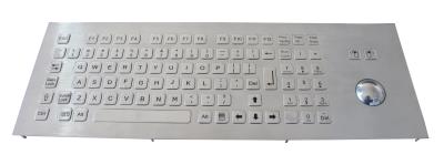 Teclado industrial de aço inoxidável com Trackball e chaves numéricas e do FN