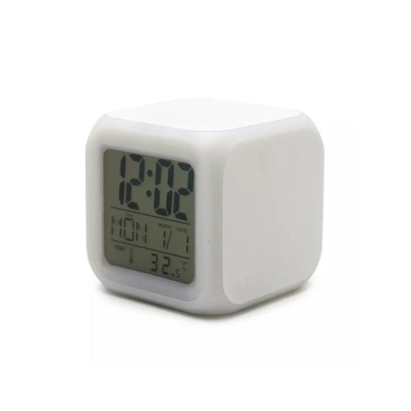 Digital Display Sublimation Clock Blanks With 4 Sides Printing Perfect For Night Light Customization