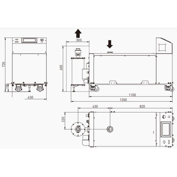 Pompe à vide à vis sèche ultra sans huile GSC300B(D) 300m3/h