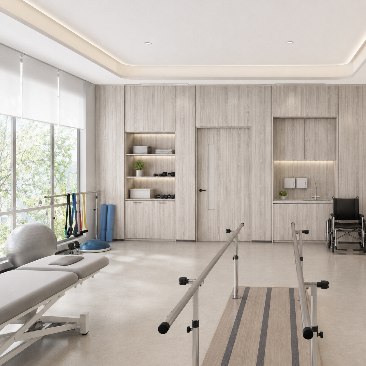 Hygienic Compact HPL Wall Panel, Easy Clean Wall Cladding for Medical Facilities