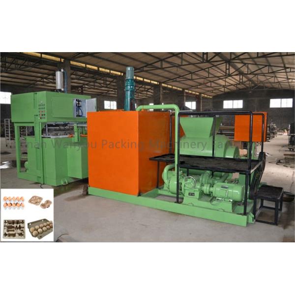 Chicken Farms Egg Tray Making Machine With Aluminum Molds 20 - 100kw 700 - 6000pcs/Hr