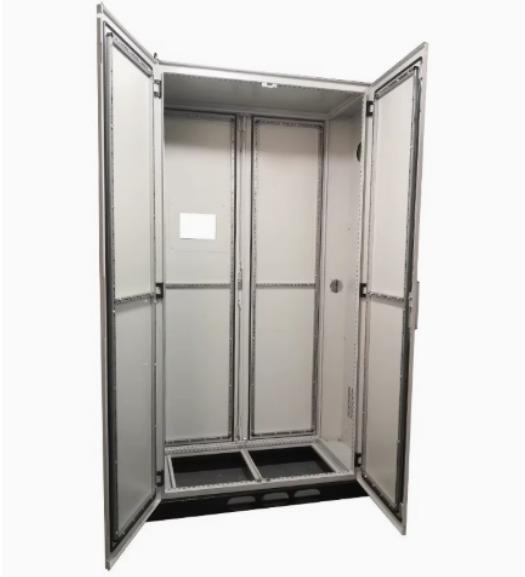 Anti Corrosion Metal Electrical Enclosure With Five Fold Profile Frame Floor Standing