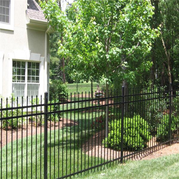 Steel Pinnacle 3 Rail 8ft Wide Tubular Pool Fencing for Residential