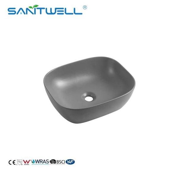 Chaozhou New Developed AB8417MG Models Professional Manufacturer Vanity Wash Hand Basins Matt Grey Sink