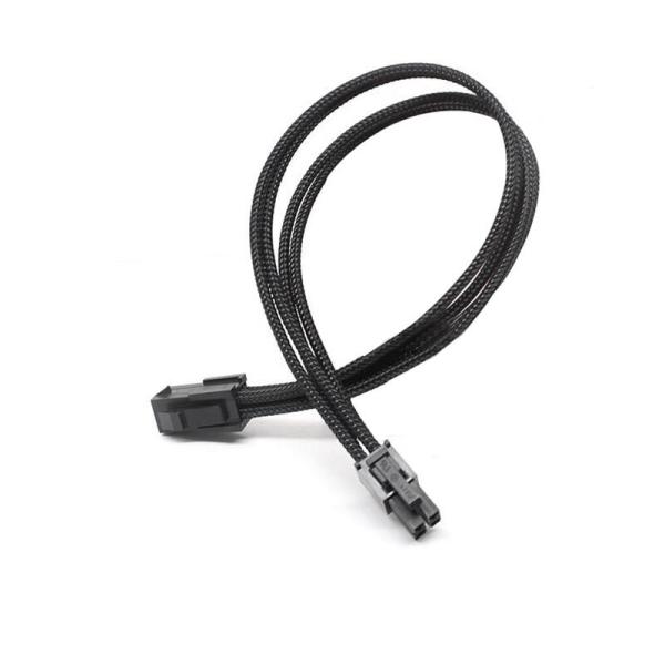 High Quality Multicolor Sleeved Heatshrinkless 4Pin ATX Male to Male Power Extention Cable