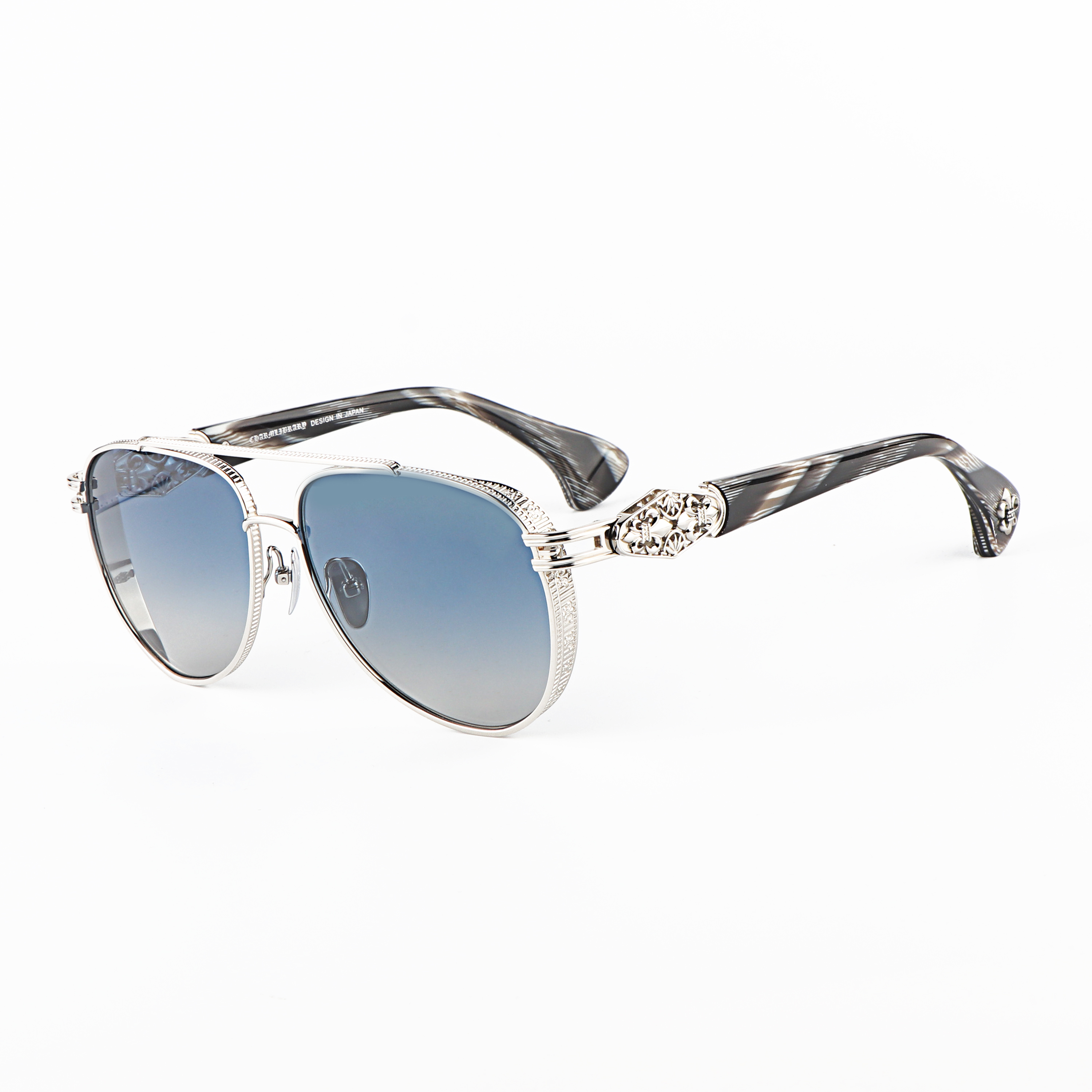 Shenzhen Retro Uv400 Big Face pilot Double Beam Prescription Luxury High-quality Brand  Unisex Custom logo Sunglasses for Men