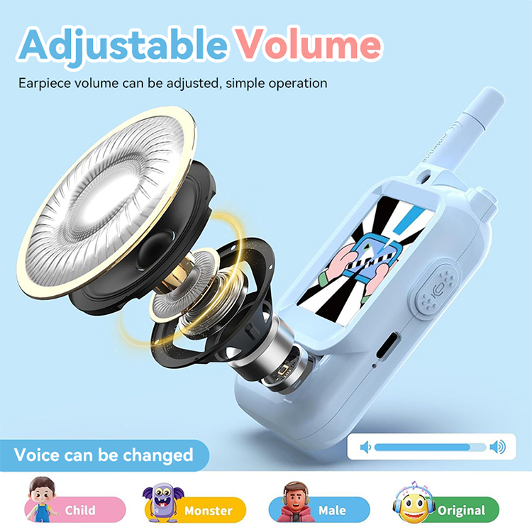 Portable Mini Children Wireless Walkie Talkie Cameras Cheap Toys for Kids with Video Intercom Voice Changing  As Christmas Gift