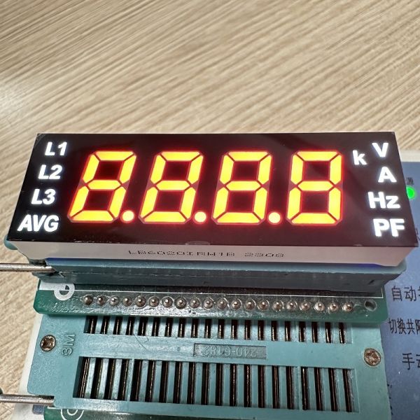 Customized Ultra White/Red 4-Digit 7-Segment LED Display Module for Electrical Meter Panels (Common Anode)